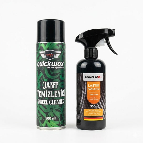 Quickwax Jant Temizleyici & Parlax Lastik Parlatıcı Bakım Seti