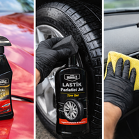 Auto MeenZ 5’li Araç Bakım Seti – Hızlı Cila + Lastik Parlatıcı Jel + Torpido Parlatıcı + 2 Mikrofiber Bez | İç & Dış Detaylı Temizlik Paketi