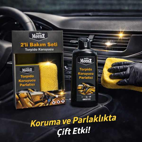 Auto Meenz 2’li Torpido Koruyucu ve Parlatıcı Bakım Seti