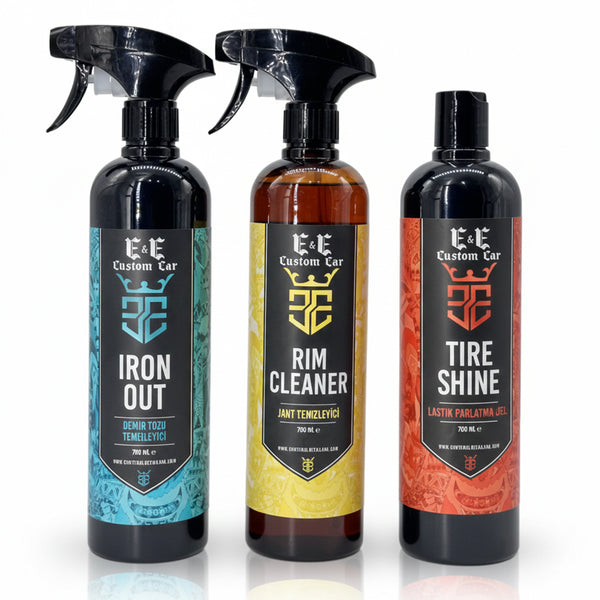 Parlax Car Profesyonel Jant & Lastik Bakım Seti
