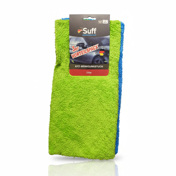 Suff Profesyonel Mikrofiber Temizlik & Parlatma Bezi (3'lü Avantaj Seti)