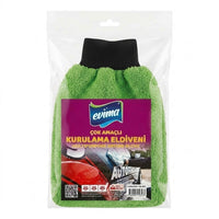 Evima Çok Amaçlı Mikrofiber Kurulama Eldiveni (Yeşil)