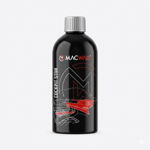 Macwag Cockpit Star Araç İç Detay Temizleyici ve Parlatıcı 500ml - Antistatik Toz Önleyici, Torpido ve Plastik Yenileyici Bakım Sütü - Premium Araç Bakım Seti