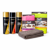 Premium Araç İç Temizlik Seti 6 Parça – Döşeme, Torpido, Plastik Yenileme & Parlatma Kiti + Mikrofiber Bezler