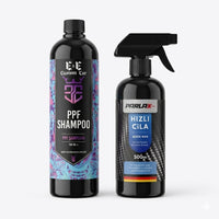 Parlax & E&E Custom Car Profesyonel Araç Bakım Seti - PPF Koruma Şampuanı Hızlı Cila (Hızlı Cila Hediye)