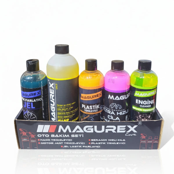 Magurex Care - Premium 5'li Full Fonksiyonel Oto Bakım Seti