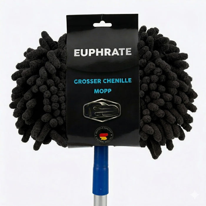 Euphrate Grosser Chenille Mopp - Siyah Edition Profesyonel Seri