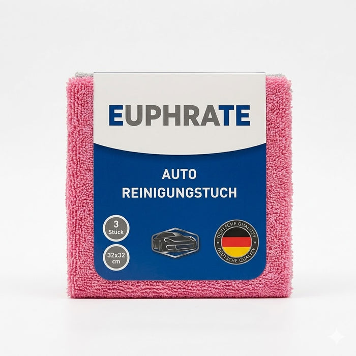 Euphrate 3’lü Mikrofiber Araç Temizlik Bezi Seti