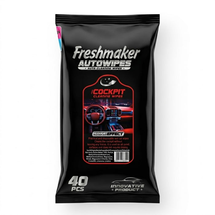 Freshmaker AutoWipes Cockpit (Araç İçi Temizlik Mendili)