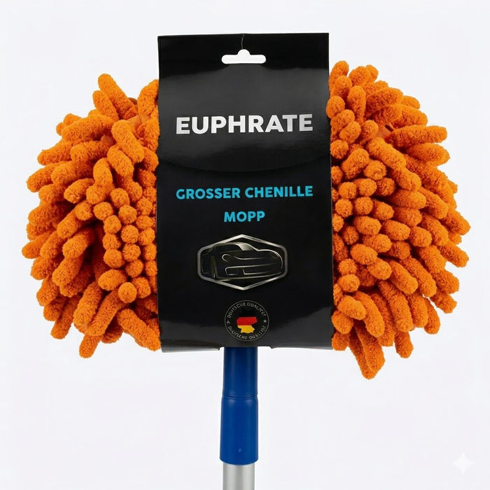 Euphrate Grosser Chenille Mopp - Profesyonel Turuncu Detailing Serisi